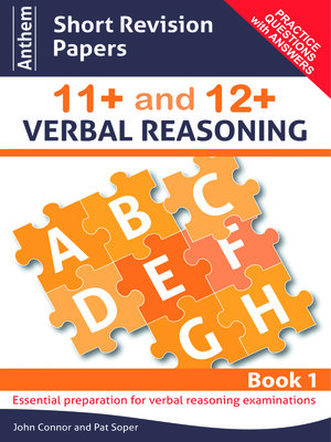 cover image of Anthem Short Revision Papers 11+ and 12+ Verbal Reasoning, Book 1